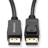 Microconnect 4K DisplayPort 1.2 Cable 5m Displayport version 1.2 (5 m), Câble vidéo, Noir