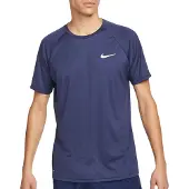Nike Hydroguard Essential Short Sleeve Rash Guard Bleu L Homme