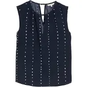 Tom Tailor 1046210 Sleeveless Blouse Bleu 38 Femme