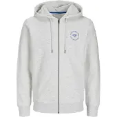 Jack & Jones Simon Full Zip Sweatshirt Gris S Homme