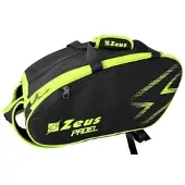 Zeus Padel Bag Raquette de padel Sac noir jaune fluo