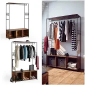 Vicco Armoire Fyrk Chêne rustique 119.5x189cm, Model 34198