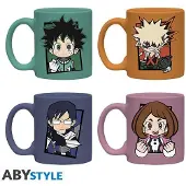 Abystyle My hero Academia GiftSet Tazze 4PZ: Chibi, Tasse, Multicolore