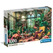 Clementoni , le Puzzle européen Made in Italie Puzzle La Bibliothèque De La Serre - 1000 pièces