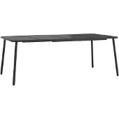 vidaXL Table de jardin anthracite 200x100x71 cm Acier