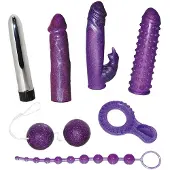 You2Toys - Kit sextoy vibrant pailleté 7 pièces