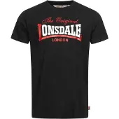 Lonsdale T-Shirt 'Aldingham' rouge / noir / blanc