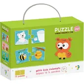 Dodo Puzzle Duo Où vivent les animaux 12x2 pièces