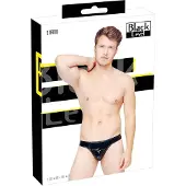 Black Level - string homme classique - effet laqué noir