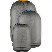Sea to Summit sac de transport Mesh Stuff Sack Set 5, 8, 13L Beluga vert foncé