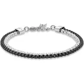 Police Sequence Bracelet Argenté Homme