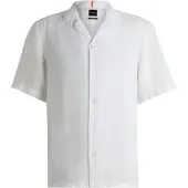 BOSS Rayer 01 Short Sleeve Shirt Blanc L Homme