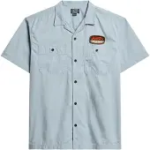 Superdry Mechanic Short Sleeve Shirt Bleu M Homme