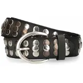 Vanzetti Ceinture or / anthracite / argent