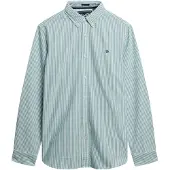 Superdry Homme Chemise Oxford Classique à Manches Longues Green Taille: S