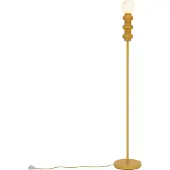 QAZQA Lampadaire rétro jaune moutarde avec verre mat - Fedde