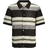 Jack & jones Premium Vestes en maille 'JPRBluwilmer' gris / olive / noir / blanc naturel