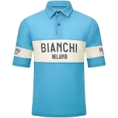Santini Bianchi Milano Retro 2025 Short Sleeve Polo Bleu XL Homme