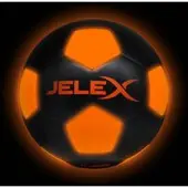 "Neon" Lumière LED Ballon de foot noir/orange
