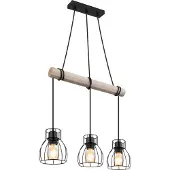 Globo Lighting Lampe à suspendre métal noir mat, 3x E27