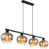 Globo Lighting Plafonnier métal noir mat, 1x E27 LED