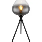 Globo Lampe de table noire Maxy Ø 24cm