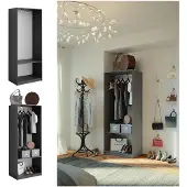 Vicco Armoire à vêtements Elmo Anthracite 80x200cm, Model 50201