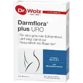 Dr. Wolz Flore intestinale plus URO Capsules pour une muqueuse saine et contribue ainsi à la santé de la vessie, 40 capsules