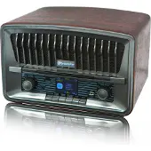 Roadstar HRA-270CD-MP3CD+BT Radio CD Vintage Digital DAB+/FM Portable CD-MP3, Bluetooth USB, télécommande Bois