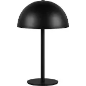TRIO Lampe de table LED, métal noir, variateur tactile, batterie, H 21 cm