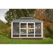 Sojag Olan 1014 Pavillon avec parties latérales Gris 4x3 m