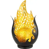 Globo Lighting GLOBO 36534 Lampe solaire en métal noir mat, LED