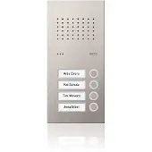 Ritto RGE1810425 Acero pur : interphone audio en acier inoxydable, 4 canaux, acier inoxydable