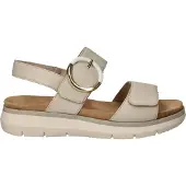 Remonte , sandales plates pour femmes, couleur beige, style décontracté