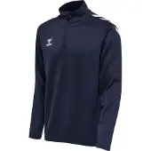 Hummel Sweat de sport bleu marine / blanc