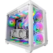 Mars Gaming Boîtier ATX semi-tour MCV3 PREMIUM XXL RGB blanc