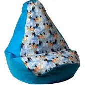 Go Gift Sac Sako pouf poire bleu - Frozen L 105 x 80 cm