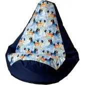 Go Gift Sac Sako pouf poire bleu marine - Gelé XL 130 x 90 cm