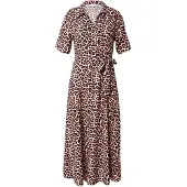 JDY Robe-chemise 'JDYStarr' crème / camel / noir
