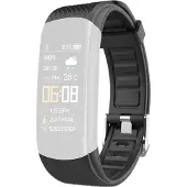 Giewont Fit&GO Gürtel für GW200 GWP200-10 – Schwarz (20 mm, Acier inoxydable, Silicone), Sangles de montre, Noir