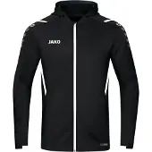 Jako Challenge Veste à Capuche Enfants - Noir / Blanc