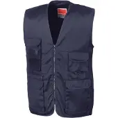 Result Gilet Safari pour homme FK1006 (XL) (bleu foncé)