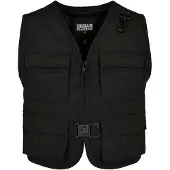 Urban Classics - Gilet tactique pour femmes TN575 (XS) (noir)