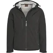 Cappuccino Italia Italia - Veste Outdoor Hommes Veste Softshell à Capuche - Noir - Taille S