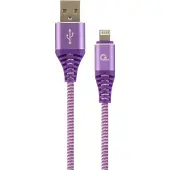 Gembird CC-USB2B-AMLM-2M-PW Câble Lightning Violet (2 m, USB 2.0)