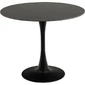 Ebuy24 Malta table de salle à manger 90x90cm noire.