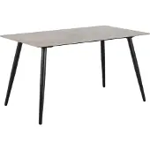 Ebuy24 Wicklow table de salle à manger 80x140cm gris.