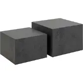 Ebuy24 Dice table basse noir.