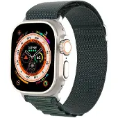 DUX Bracelet à boucle sport (42 mm, 44 mm, 45 mm, 49 mm, Nylon), Sangles de montre, Vert