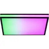 JUST LIGHT Plafonnier LED RGB, intensité lumineuse variable, télécommande, L 45 cm
